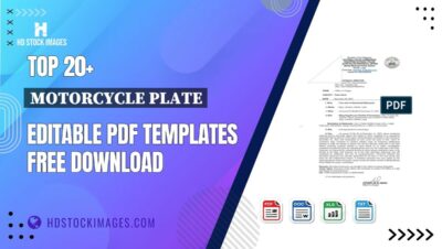 Top 20+ Motorcycle Plate Editable PDF Templates Free Download