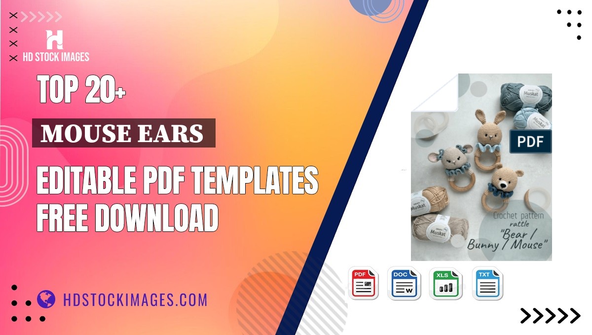 Top 20+ Mouse Ears  Editable PDF Templates Free Download