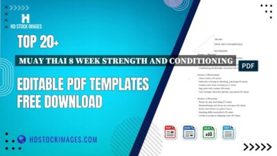 Top 20+ Muay Thai 8 Week Strength And Conditioning Editable PDF Templates Free Download