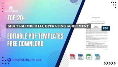 Top 20+ Multi-member Llc Operating Agreement  Editable PDF Templates Free Download