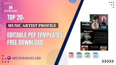 Top 20+ Music Artist Profile  Editable PDF Templates Free Download