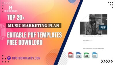 Top 20+ Music Marketing Plan  Editable PDF Templates Free Download