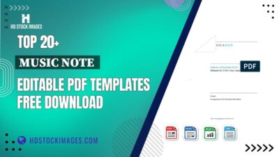 Top 20+ Music Note Editable PDF Templates Free Download