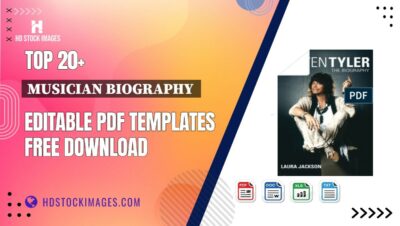 Top 20+ Musician Biography  Editable PDF Templates Free Download