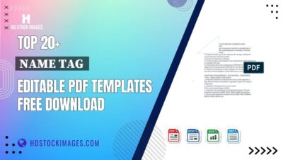 Top 20+ Name Tag  Editable PDF Templates Free Download