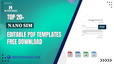 Top 20+ Nano Sim Editable PDF Templates Free Download