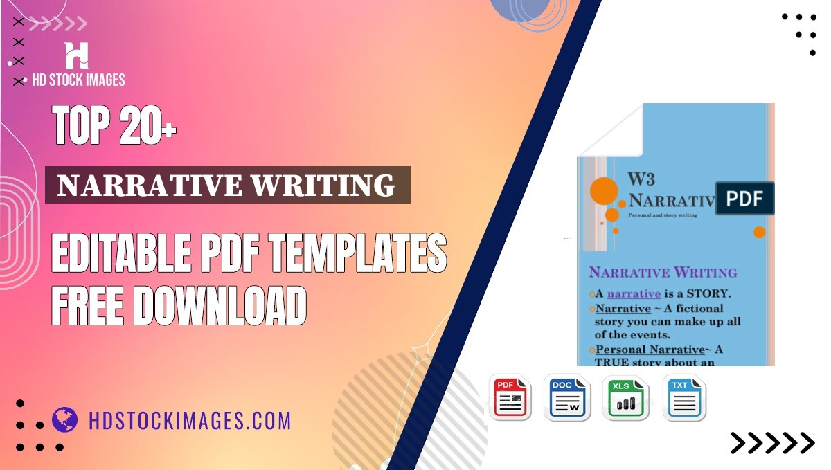 Top 20+ Narrative Writing  Editable PDF Templates Free Download