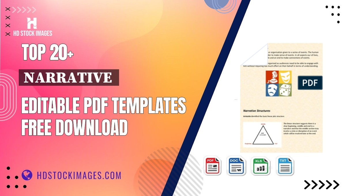 Top 20+ Narrative  Editable PDF Templates Free Download