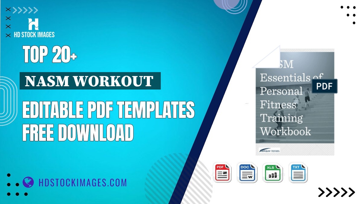 Top 20+ Nasm Workout  Editable PDF Templates Free Download