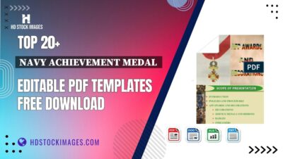 Top 20+ Navy Achievement Medal  Editable PDF Templates Free Download