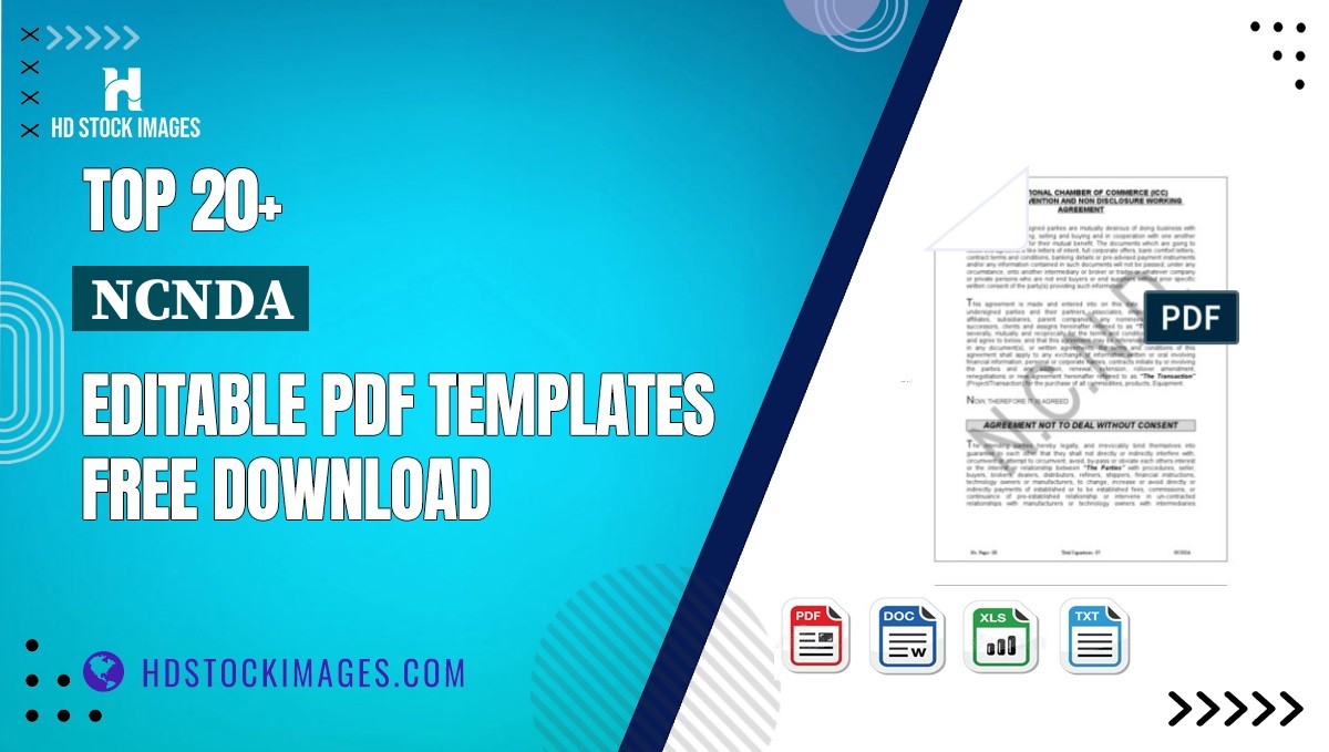 Top 20+ Ncnda Editable PDF Templates Free Download