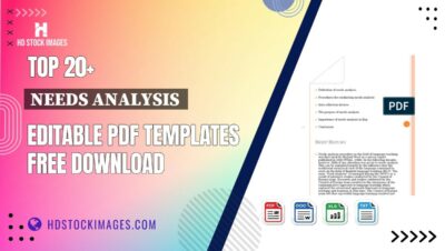 Top 20+ Needs Analysis  Editable PDF Templates Free Download