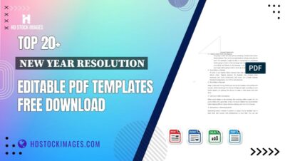 Top 20+ New Year Resolution Editable PDF Templates Free Download