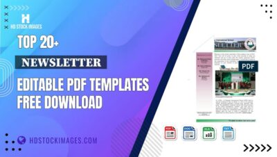 Top 20+  Newsletter  Editable PDF Templates Free Download