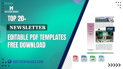 Top 20+  Newsletter Editable PDF Templates Free Download