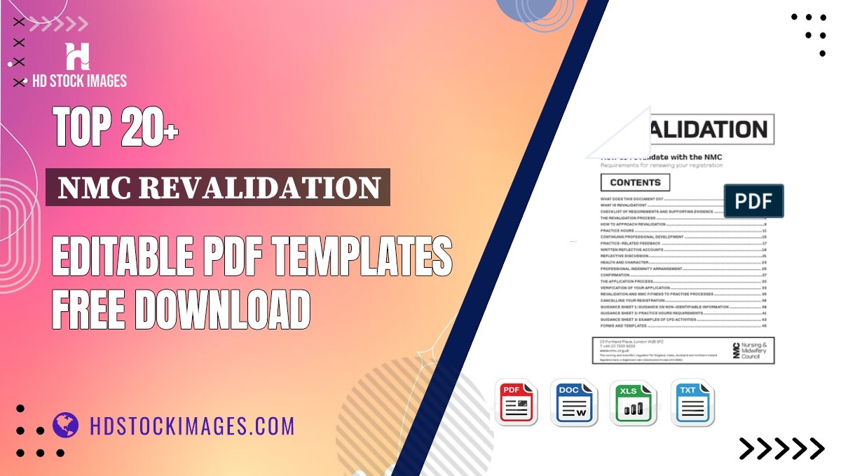 Top 20+ Nmc Revalidation Editable PDF Templates Free Download