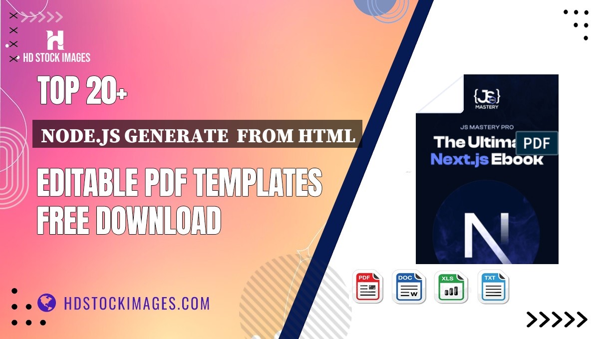 Top 20+ Node.js Generate  From Html Editable PDF Templates Free Download