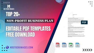 Top 20+ Non-profit Business Plan Editable PDF Templates Free Download