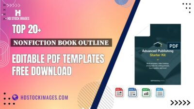 Top 20+ Nonfiction Book Outline  Editable PDF Templates Free Download