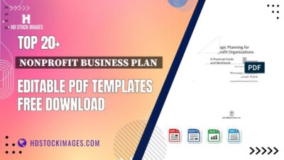 Top 20+ Nonprofit Business Plan  Editable PDF Templates Free Download