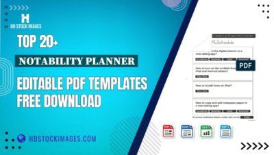 Top 20+ Notability Planner Editable PDF Templates Free Download