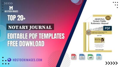 Top 20+ Notary Journal  Editable PDF Templates Free Download