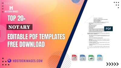 Top 20+ Notary  Editable PDF Templates Free Download