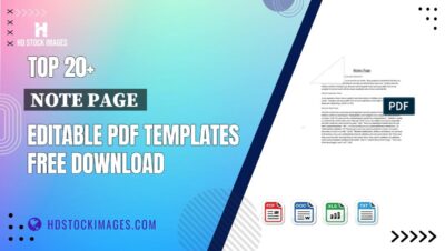 Top 20+ Note Page  Editable PDF Templates Free Download