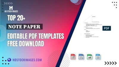 Top 20+ Note Paper  Editable PDF Templates Free Download