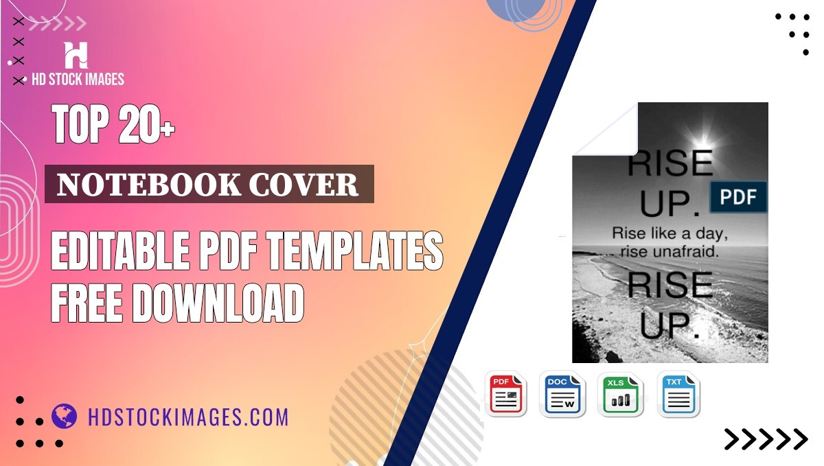 Top 20+ Notebook Cover  Editable PDF Templates Free Download