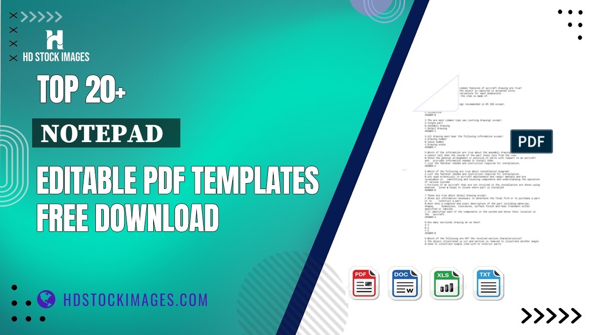 Top 20+ Notepad   Editable PDF Templates Free Download