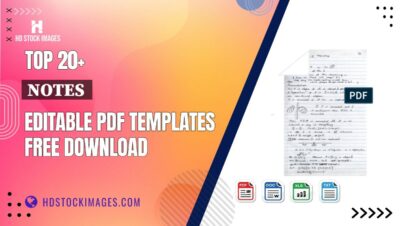 Top 20+ Notes  Editable PDF Templates Free Download