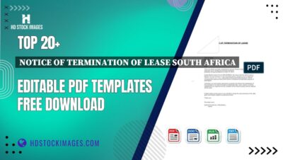 Top 20+ Notice Of Termination Of Lease South Africa Editable PDF Templates Free Download