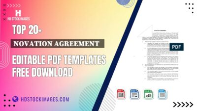 Top 20+ Novation Agreement   Editable PDF Templates Free Download