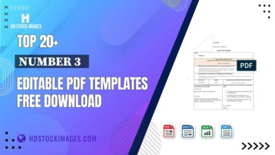 Top 20+ Number 3   Editable PDF Templates Free Download