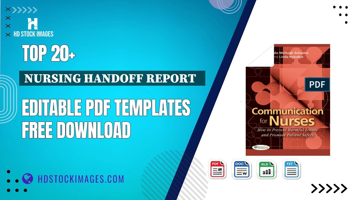 Top 20+ Nursing Handoff Report   Editable PDF Templates Free Download