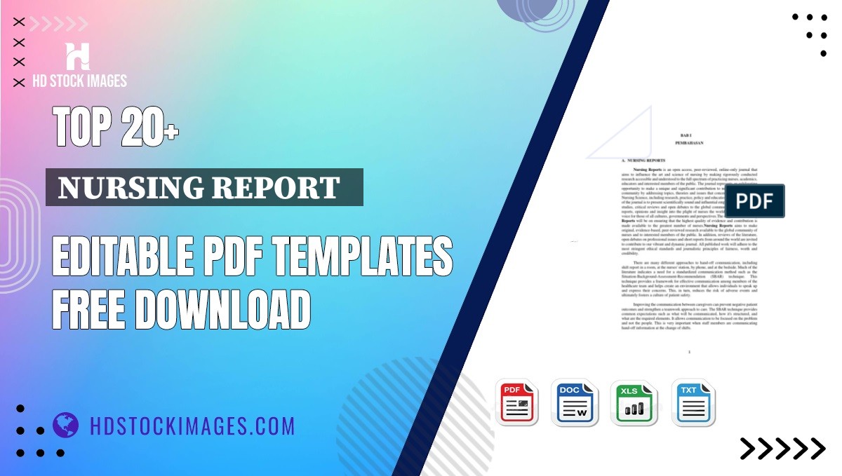 Top 20+ Nursing Report   Editable PDF Templates Free Download