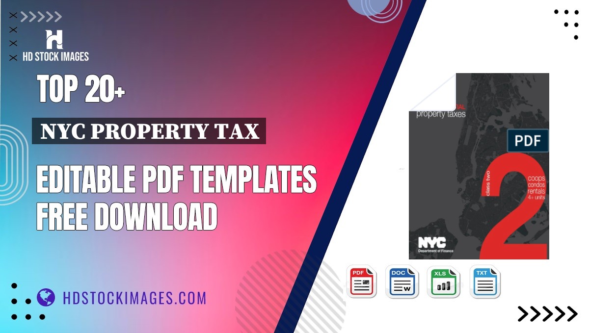 Top 20+ Nyc Property Tax Editable PDF Templates Free Download