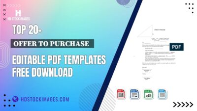 Top 20+ Offer To Purchase   Editable PDF Templates Free Download