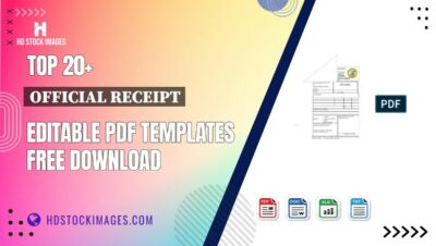 Top 20+ Official Receipt Editable PDF Templates Free Download