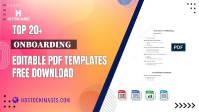 Top 20+ Onboarding   Editable PDF Templates Free Download