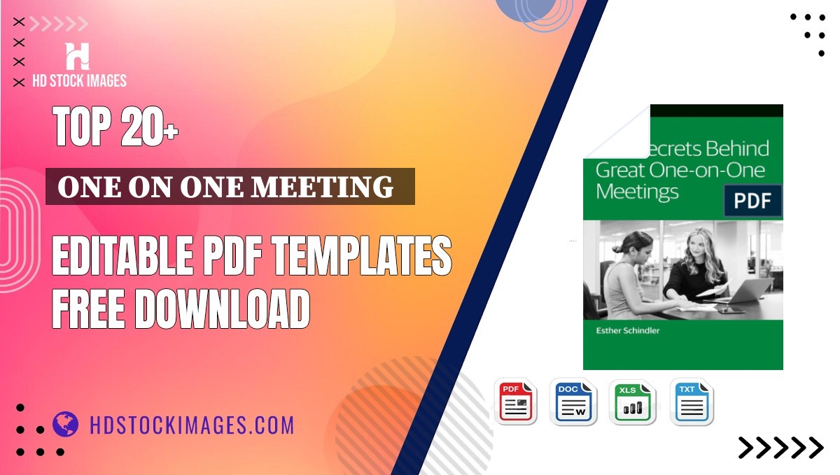 Top 20+ One On One Meeting   Editable PDF Templates Free Download