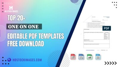 Top 20+ One On One   Editable PDF Templates Free Download