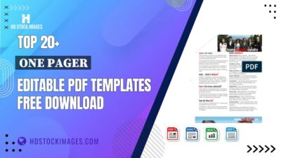 Top 20+ One Pager Editable PDF Templates Free Download