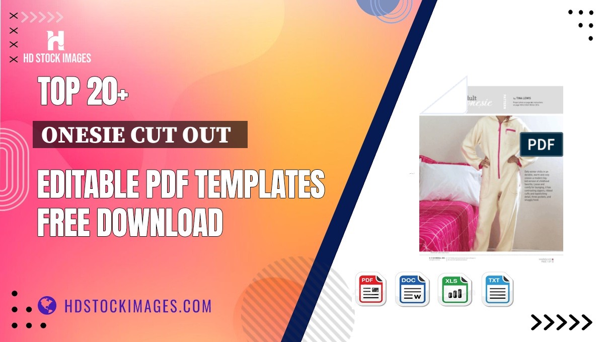 Top 20+ Onesie Cut Out   Editable PDF Templates Free Download