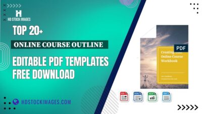 Top 20+ Online Course Outline   Editable PDF Templates Free Download