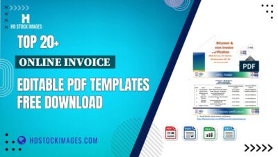 Top 20+ Online Invoice  Editable PDF Templates Free Download