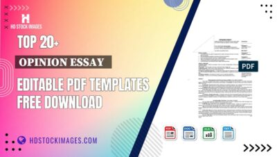 Top 20+ Opinion Essay   Editable PDF Templates Free Download