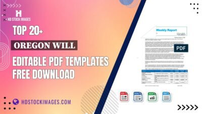 Top 20+ Oregon Will Editable PDF Templates Free Download