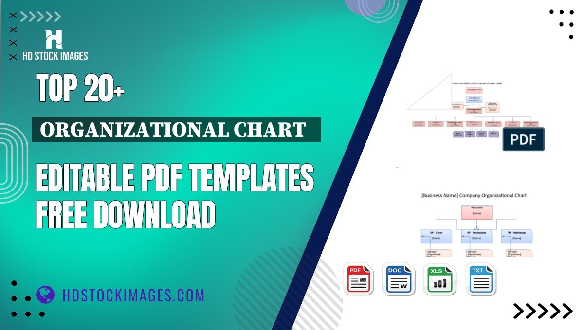 Top 20+ Organizational Chart   Editable PDF Templates Free Download